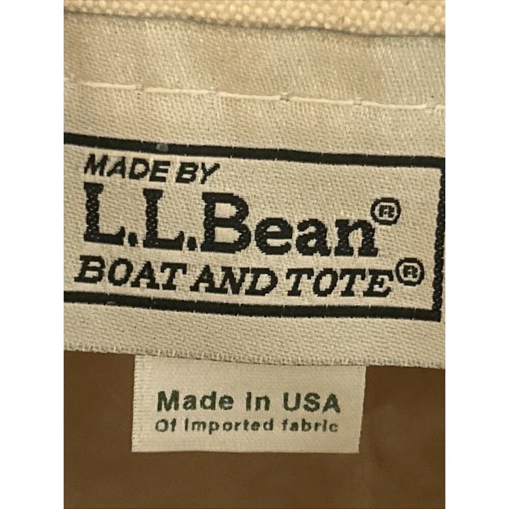LL Bean CHRISTMAS Embroidered SNOWFLAKE Mini MICRO CANVAS Boat & Tote RED